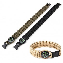 Bracelet paracorde + boussole